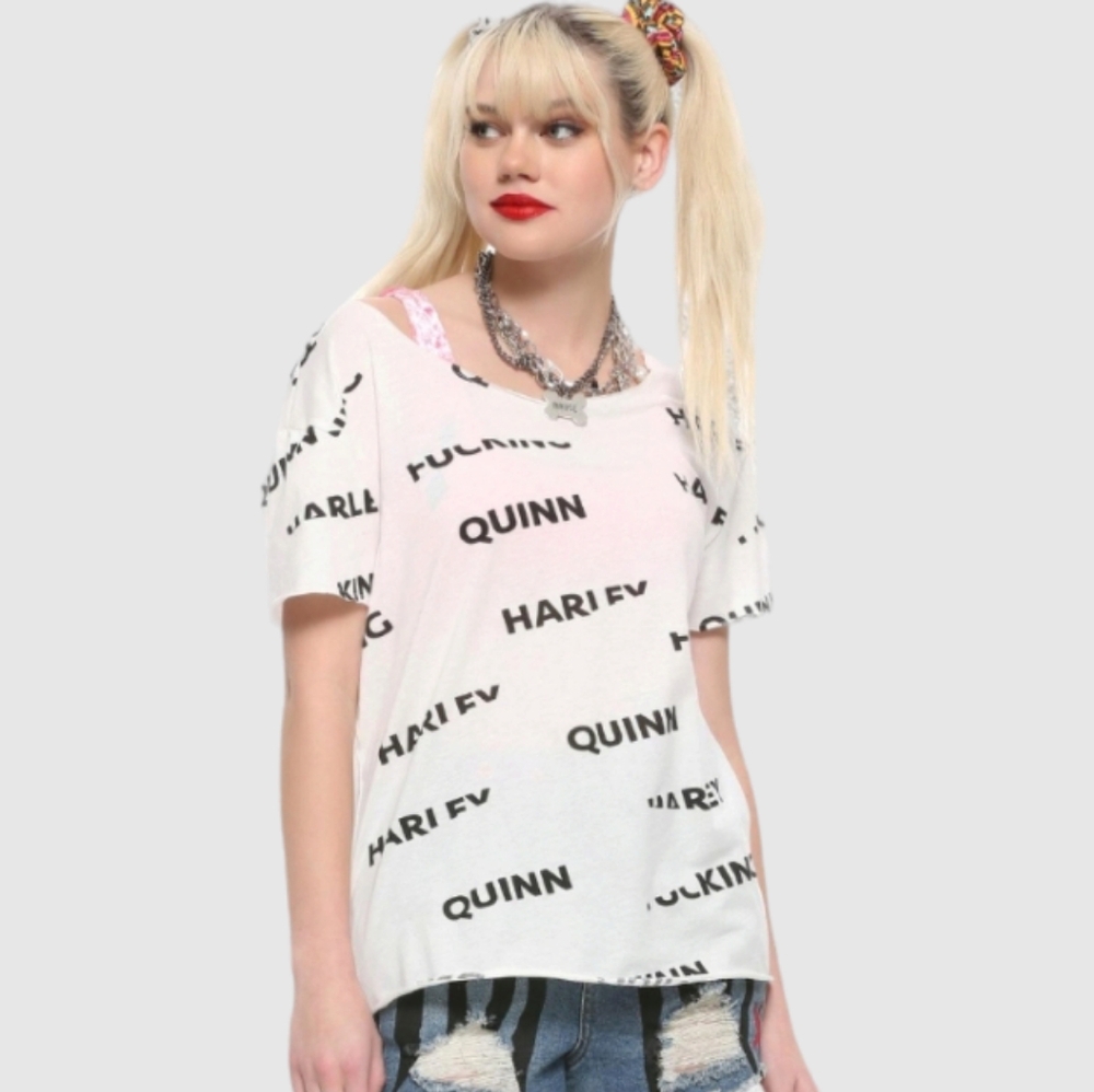 Dc Comics Explicit Cosplay Tee From ( Birds Of Prey)- Juniors